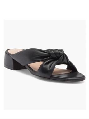 Stuart Weitzman Playa 35‎ Knot Slide Leather Sandal
